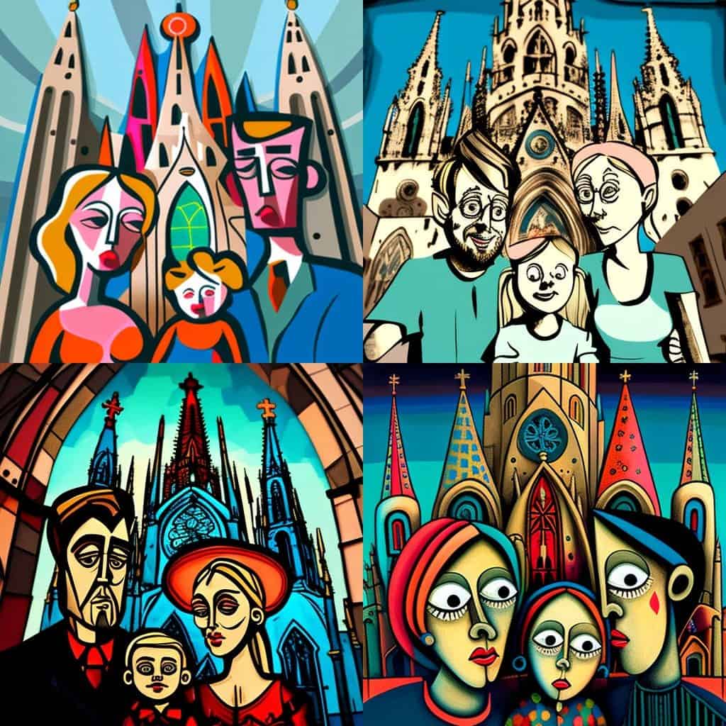 Roger painting of Sacred Family Chathedral of Barcelona Spain m 4f074905 3b27 40a6 a0b8 c9e1cd4ec26d