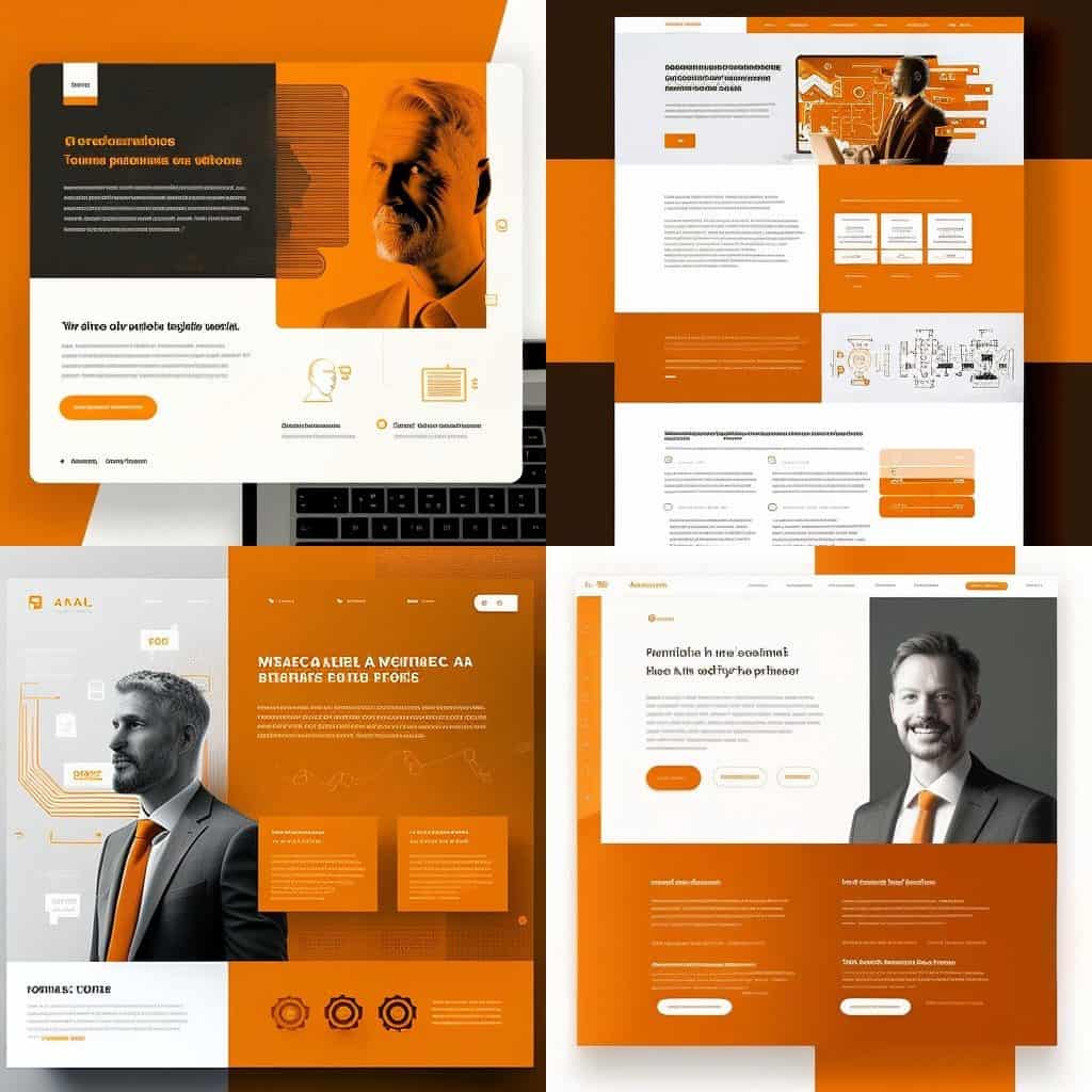 Roger website for a technology consultant company with orange a 62894d37 4184 45b8 8551 9e79090d50bb